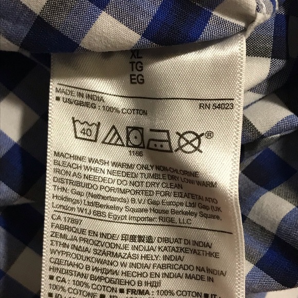 Banana Republic Plaid Custom 078 Wash Shirt XL - Picture 5 of 5